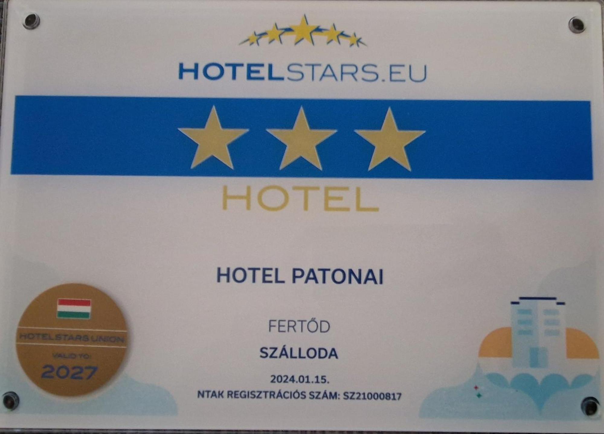 Hotel Patonai Fertőd Zewnętrze zdjęcie